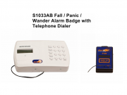 S1033AB Fall / Panic / Wander Alarm Badge with Telephone Dialer